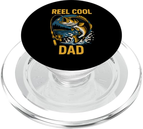 Reel Cool Dad Funny Herren Vintage Big Mouth Bass Angeln PopSockets PopGrip für MagSafe Reel Cool Dad Funny Herren Vintage Big Mouth Bass Angeln PopSockets PopGrip für MagSafe von Cool Papa - Bass Fishing Gear