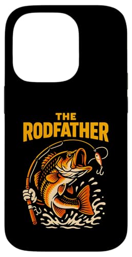 The Rod Father Funny Herren Vintage Big Mouth Bass Angeln Hülle für iPhone 14 Pro von Cool Papa - Bass Fishing Gear