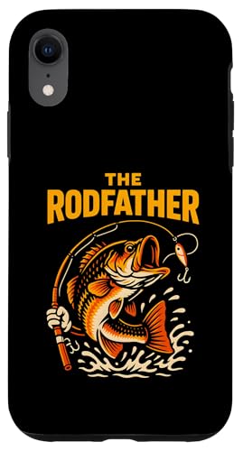 The Rod Father Funny Herren Vintage Big Mouth Bass Angeln Hülle für iPhone XR von Cool Papa - Bass Fishing Gear