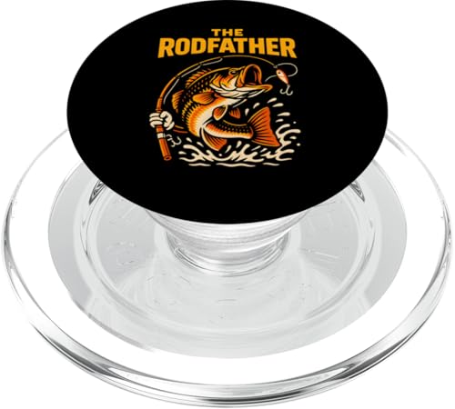 The Rod Father Funny Herren Vintage Big Mouth Bass Angeln PopSockets PopGrip für MagSafe The Rod Father Funny Herren Vintage Big Mouth Bass Angeln PopSockets PopGrip für MagSafe von Cool Papa - Bass Fishing Gear