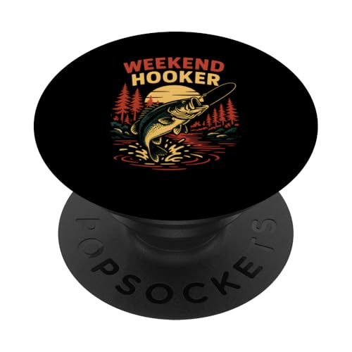 Weekend Hooker Funny Herren Vintage Big Mouth Bass Angeln PopSockets Klebender PopGrip Weekend Hooker Funny Herren Vintage Big Mouth Bass Angeln PopSockets Klebender PopGrip von Cool Papa - Bass Fishing Gear