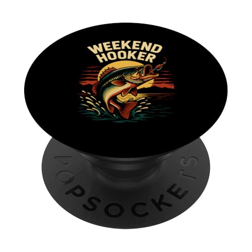Weekend Hooker Funny Herren Vintage Big Mouth Bass Angeln PopSockets Klebender PopGrip Weekend Hooker Funny Herren Vintage Big Mouth Bass Angeln PopSockets Klebender PopGrip von Cool Papa - Bass Fishing Gear