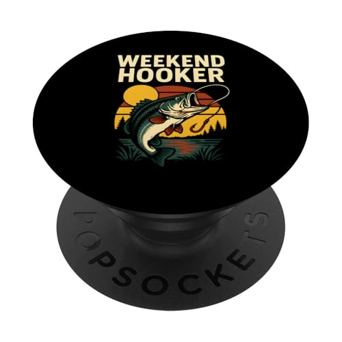 Weekend Hooker Funny Herren Vintage Big Mouth Bass Angeln PopSockets Klebender PopGrip Weekend Hooker Funny Herren Vintage Big Mouth Bass Angeln PopSockets Klebender PopGrip von Cool Papa - Bass Fishing Gear