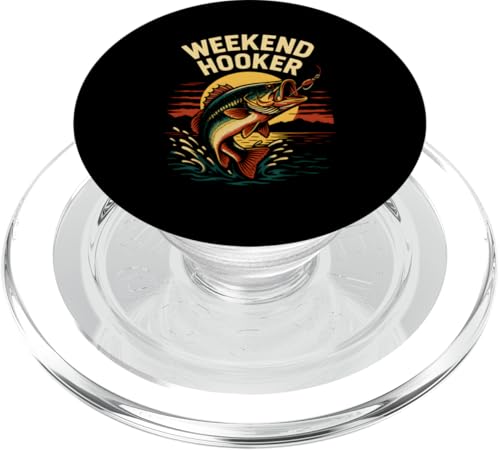 Weekend Hooker Funny Herren Vintage Big Mouth Bass Angeln PopSockets PopGrip für MagSafe Weekend Hooker Funny Herren Vintage Big Mouth Bass Angeln PopSockets PopGrip für MagSafe von Cool Papa - Bass Fishing Gear