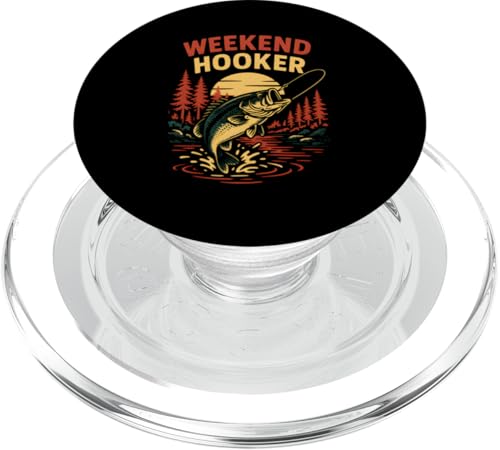 Weekend Hooker Funny Herren Vintage Big Mouth Bass Angeln PopSockets PopGrip für MagSafe Weekend Hooker Funny Herren Vintage Big Mouth Bass Angeln PopSockets PopGrip für MagSafe von Cool Papa - Bass Fishing Gear