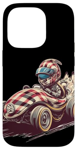 Cooles Rennfahrer im Rennfahrzeug Kostüm für Jungen und Mädchen Hülle für iPhone 14 Pro von Cool Racing