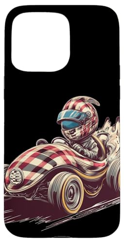 Cooles Rennfahrer im Rennfahrzeug Kostüm für Jungen und Mädchen Hülle für iPhone 15 Pro Max von Cool Racing