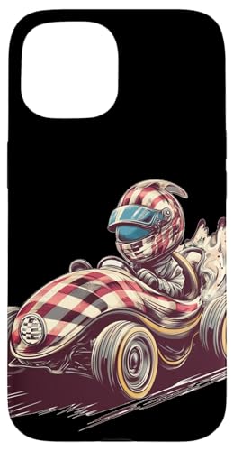 Cooles Rennfahrer im Rennfahrzeug Kostüm für Jungen und Mädchen Hülle für iPhone 15 von Cool Racing