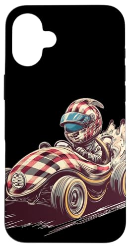 Cooles Rennfahrer im Rennfahrzeug Kostüm für Jungen und Mädchen Hülle für iPhone 16 Plus von Cool Racing