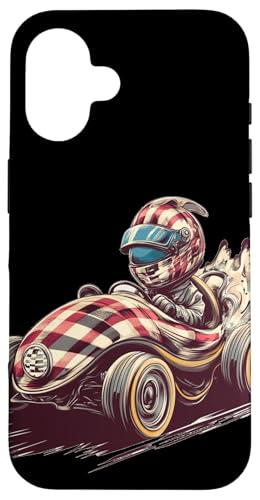 Cooles Rennfahrer im Rennfahrzeug Kostüm für Jungen und Mädchen Hülle für iPhone 16 Cooles Rennfahrer im Rennfahrzeug Kostüm für Jungen und Mädchen Hülle für iPhone 16 von Cool Racing