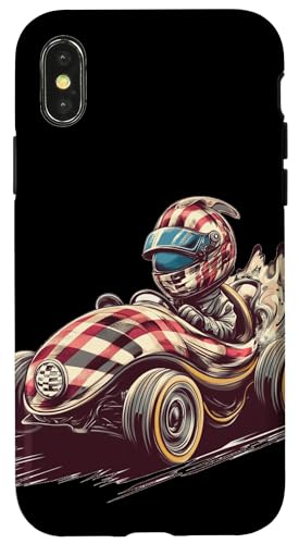 Cooles Rennfahrer im Rennfahrzeug Kostüm für Jungen und Mädchen Hülle für iPhone X/XS Cooles Rennfahrer im Rennfahrzeug Kostüm für Jungen und Mädchen Hülle für iPhone X/XS von Cool Racing