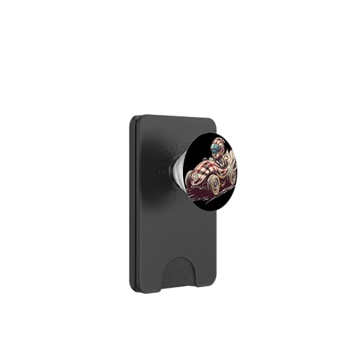 Cooles Rennfahrer im Rennfahrzeug Kostüm für Jungen und Mädchen PopSockets PopWallet für MagSafe von Cool Racing