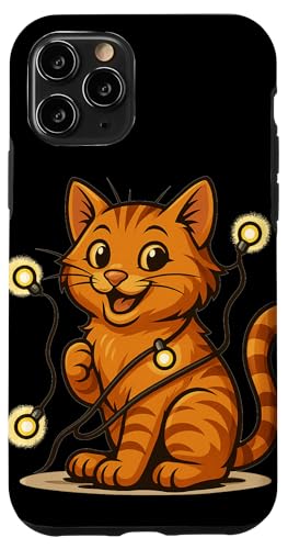 Lustige Katze mit Lichterkette Kostüm Hülle für iPhone 11 Pro Lustige Katze mit Lichterkette Kostüm Hülle für iPhone 11 Pro von Cool String Lights