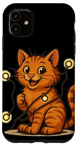 Lustige Katze mit Lichterkette Kostüm Hülle für iPhone 11 Lustige Katze mit Lichterkette Kostüm Hülle für iPhone 11 von Cool String Lights