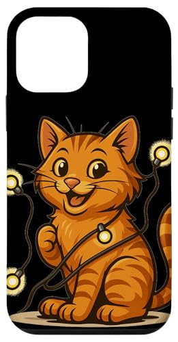 Lustige Katze mit Lichterkette Kostüm Hülle für iPhone 12 mini Lustige Katze mit Lichterkette Kostüm Hülle für iPhone 12 mini von Cool String Lights