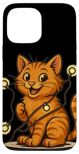 Lustige Katze mit Lichterkette Kostüm Hülle für iPhone 13 Pro Max Lustige Katze mit Lichterkette Kostüm Hülle für iPhone 13 Pro Max von Cool String Lights