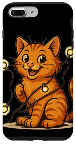 Lustige Katze mit Lichterkette Kostüm Hülle für iPhone 7 Plus/8 Plus Lustige Katze mit Lichterkette Kostüm Hülle für iPhone 7 Plus/8 Plus von Cool String Lights