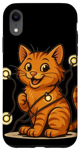 Lustige Katze mit Lichterkette Kostüm Hülle für iPhone XR Lustige Katze mit Lichterkette Kostüm Hülle für iPhone XR von Cool String Lights