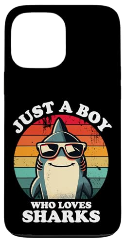 Just A Boy Who Loves Sharks Lustiger Retro-Kinder-Hailiebhaber Hülle für iPhone 13 Pro Max Just A Boy Who Loves Sharks Lustiger Retro-Kinder-Hailiebhaber Hülle für iPhone 13 Pro Max von Cool Tees