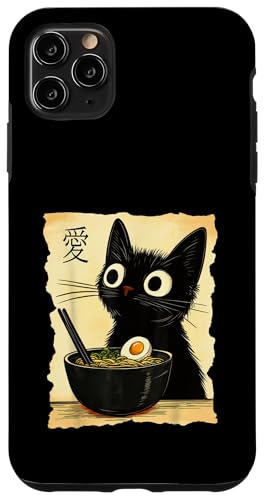 Lustiges Katzen-T-Shirt mit Ramen-Grafik, japanische Kawaii-Anime-Katze Hülle für iPhone 11 Pro Max von Cool Tees