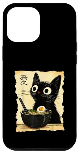 Lustiges Katzen-T-Shirt mit Ramen-Grafik, japanische Kawaii-Anime-Katze Hülle für iPhone 12 Pro Max von Cool Tees