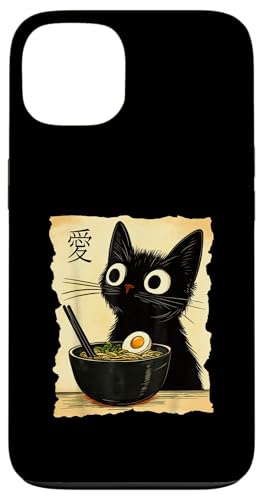 Lustiges Katzen-T-Shirt mit Ramen-Grafik, japanische Kawaii-Anime-Katze Hülle für iPhone 13 von Cool Tees