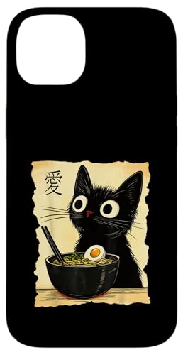 Lustiges Katzen-T-Shirt mit Ramen-Grafik, japanische Kawaii-Anime-Katze Hülle für iPhone 14 Plus von Cool Tees