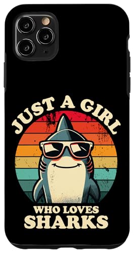 Nur ein Mädchen, das Haie liebt Lustiger Retro-Kinder-Hailiebhaber Hülle für iPhone 11 Pro Max Nur ein Mädchen, das Haie liebt Lustiger Retro-Kinder-Hailiebhaber Hülle für iPhone 11 Pro Max von Cool Tees