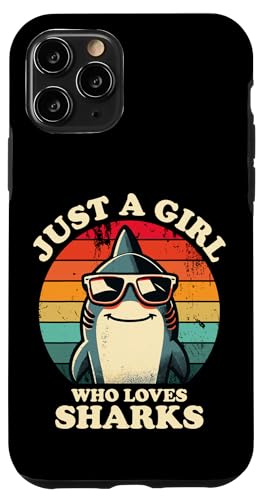Nur ein Mädchen, das Haie liebt Lustiger Retro-Kinder-Hailiebhaber Hülle für iPhone 11 Pro Nur ein Mädchen, das Haie liebt Lustiger Retro-Kinder-Hailiebhaber Hülle für iPhone 11 Pro von Cool Tees