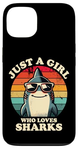 Nur ein Mädchen, das Haie liebt Lustiger Retro-Kinder-Hailiebhaber Hülle für iPhone 13 Nur ein Mädchen, das Haie liebt Lustiger Retro-Kinder-Hailiebhaber Hülle für iPhone 13 von Cool Tees