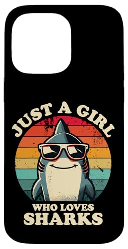 Nur ein Mädchen, das Haie liebt Lustiger Retro-Kinder-Hailiebhaber Hülle für iPhone 14 Pro Max Nur ein Mädchen, das Haie liebt Lustiger Retro-Kinder-Hailiebhaber Hülle für iPhone 14 Pro Max von Cool Tees