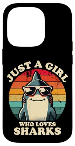 Nur ein Mädchen, das Haie liebt Lustiger Retro-Kinder-Hailiebhaber Hülle für iPhone 14 Pro Nur ein Mädchen, das Haie liebt Lustiger Retro-Kinder-Hailiebhaber Hülle für iPhone 14 Pro von Cool Tees