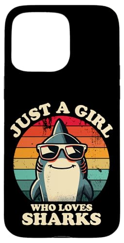Nur ein Mädchen, das Haie liebt Lustiger Retro-Kinder-Hailiebhaber Hülle für iPhone 15 Pro Max Nur ein Mädchen, das Haie liebt Lustiger Retro-Kinder-Hailiebhaber Hülle für iPhone 15 Pro Max von Cool Tees