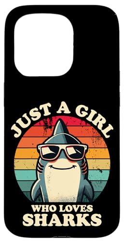 Nur ein Mädchen, das Haie liebt Lustiger Retro-Kinder-Hailiebhaber Hülle für iPhone 15 Pro Nur ein Mädchen, das Haie liebt Lustiger Retro-Kinder-Hailiebhaber Hülle für iPhone 15 Pro von Cool Tees