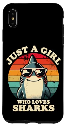 Nur ein Mädchen, das Haie liebt Lustiger Retro-Kinder-Hailiebhaber Hülle für iPhone XS Max Nur ein Mädchen, das Haie liebt Lustiger Retro-Kinder-Hailiebhaber Hülle für iPhone XS Max von Cool Tees