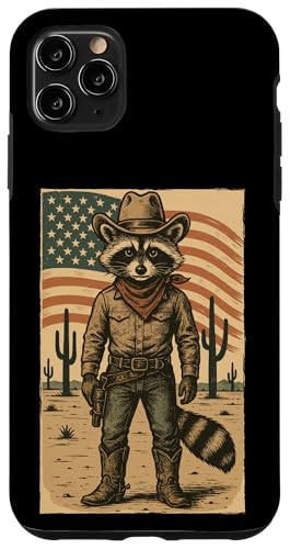 Retro Cowboy Waschbär USA Flagge Lustig Western 4. Juli Waschbär Hülle für iPhone 11 Pro Max Retro Cowboy Waschbär USA Flagge Lustig Western 4. Juli Waschbär Hülle für iPhone 11 Pro Max von Cool Tees