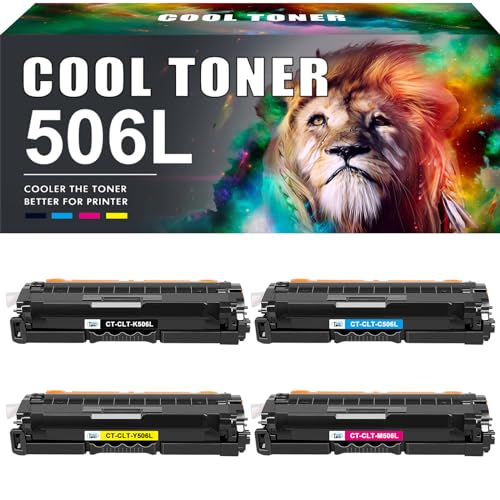 Cool Toner CLT-506L Kompatibel Tonerkartusche als Ersatz für Samsung CLT-K506L CLX-6260 CLX-6260FW CLP-680ND CLX-6260FD CLX-6260FR CLT-M506L CLT-C506L CLT-Y506L (Schwarz Cyan Gelb Magenta, 4er-Pack) von Cool Toner