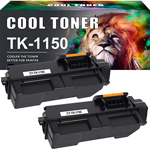 Cool Toner Kompatibel Tonerkartusche als Ersatz für Kyocera TK1150 TK-1150 TK 1150 ECOSYS P2235dn P2235dw P2235 M2735 M2135 M2635 M2735dw M2135dn M2635dn (Schwarz, 2er-Pack) von Cool Toner