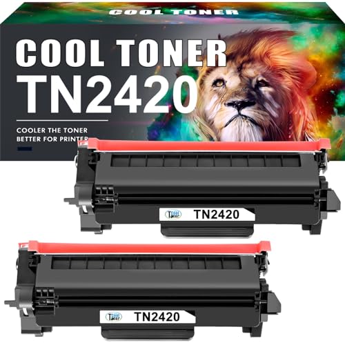 Cool Toner TN2420 TN-2420 Kompatibel Toner für Brother MFC L2710DW TN 2420 2410 TN2410 MFC-L2710DW HL-L2350DW MFC-L2710DN HL-L2310D DCP-L2530DW MFC-L2750DW DCP-L2510D HL-L2375DW (Schwarz 2er-Pack) von Cool Toner