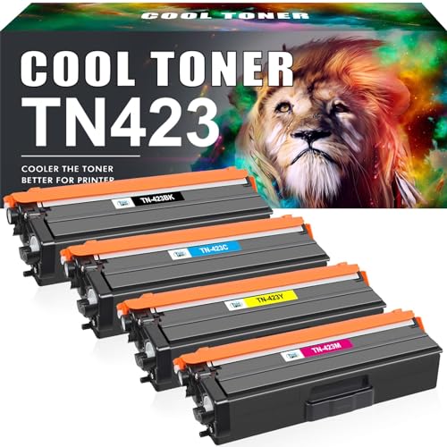 Cool Toner TN423 Tonerkartusche als Ersatz Kompatible für Brother TN-423 TN-423BK TN-421 MFC-L8690CDW MFC L8690CDW DCP-L8410CDW MFC-L8900CDW HL-L8260CDW HL-L8360CDW Schwarz Cyan Gelb Magenta,4er-Pack von Cool Toner