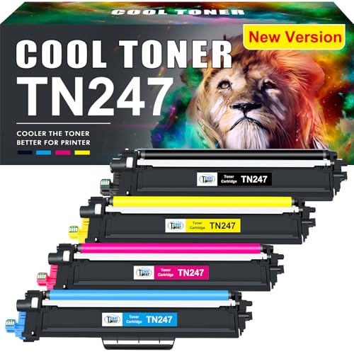 TN-243CMYK TN247 MFC L3750CDW Toner: für Brother DCP-L3550CDW Toner MFC-L3750CDW MFC-L3770CDW HL-L3210CW HL-L3230CDW MFC-L3710CW MFC-L3730CDN TN243CMYK TN 243CMKY 247 TN-247 TN-243 4er-Pack von Cool Toner