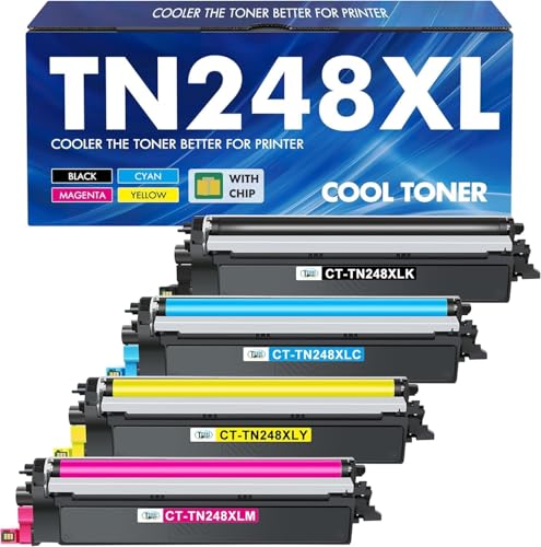 TN248 MFC-L3760CDW TN248XL TN-248XL Toner: Kompatible für MFC-L3740CDW MFC-L3740CDWE TN-248 Brother DCP-L3560CDW TN 248 248XL TN-248CMYK TN-248VAL MFC-L8390CDW HL-L3240CDW HL-L3220CWE DCP-L3520CDW von Cool Toner