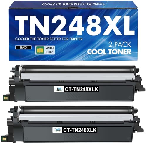 TN248XLBK Black TN248BK MFC-L3760CDW Toner: Kompatible für Brother MFC-L3740CDW TN248XL TN248 TN-248 TN-248XL DCP-L3560CDW MFC-L3740CDWE MFC-L8390CDW HL-L3240CDW HL-L3240CDW HL-L-L3240CDW von Cool Toner