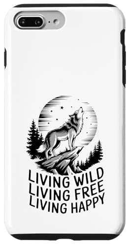 Heulen Sie laut Live Proud Wolf Hülle für iPhone 7 Plus/8 Plus von Cool Wolf Art