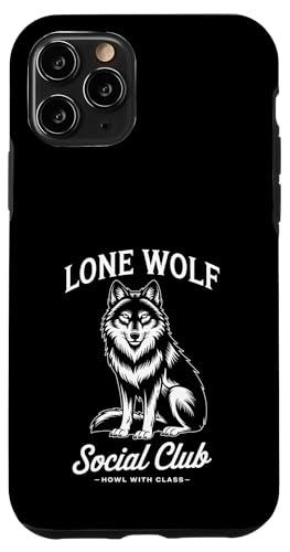 Lone Wolf Social Club Hülle für iPhone 11 Pro von Cool Wolf Art
