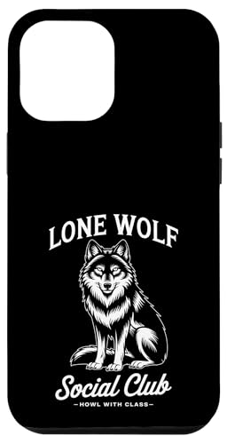 Lone Wolf Social Club Hülle für iPhone 12 Pro Max von Cool Wolf Art
