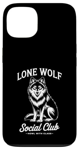 Lone Wolf Social Club Hülle für iPhone 13 von Cool Wolf Art