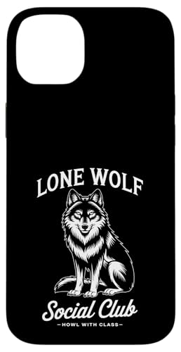 Lone Wolf Social Club Hülle für iPhone 14 Plus von Cool Wolf Art