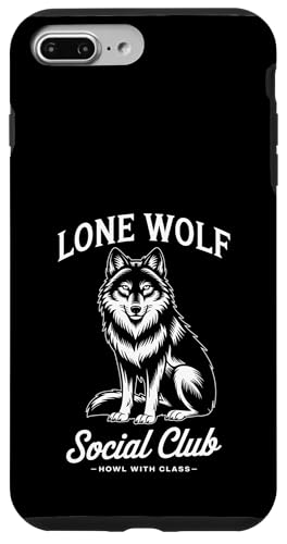 Lone Wolf Social Club Hülle für iPhone 7 Plus/8 Plus von Cool Wolf Art