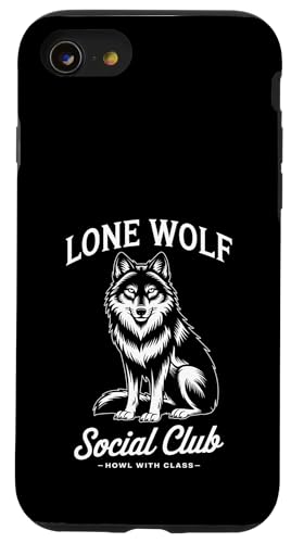 Lone Wolf Social Club Hülle für iPhone SE (2020) / 7 / 8 von Cool Wolf Art